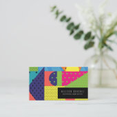 Carte De Visite Formes géométriques Points circulaires Gradients M (Debout devant)