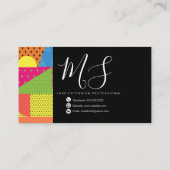 Carte De Visite Formes géométriques Points circulaires Gradients M (Dos)