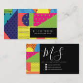 Carte De Visite Formes géométriques Points circulaires Gradients M (Devant / Derrière)