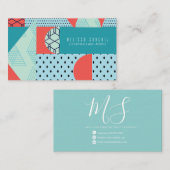 Carte De Visite Formes géométriques Points circulaires Gradients M (Devant / Derrière)