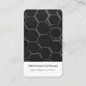 Carte De Visite Formes hexagonales Abstraites dans la conception o (Devant)