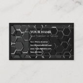 Carte De Visite Formes hexagonales Abstraites dans la conception o (Dos)
