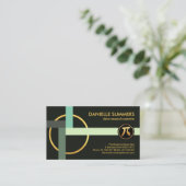 Carte De Visite Formes mathématiques à angle droit (Debout devant)