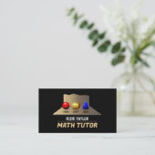 Carte De Visite Formes mathématiques, Tuteur mathématique, Enseign (Debout devant)