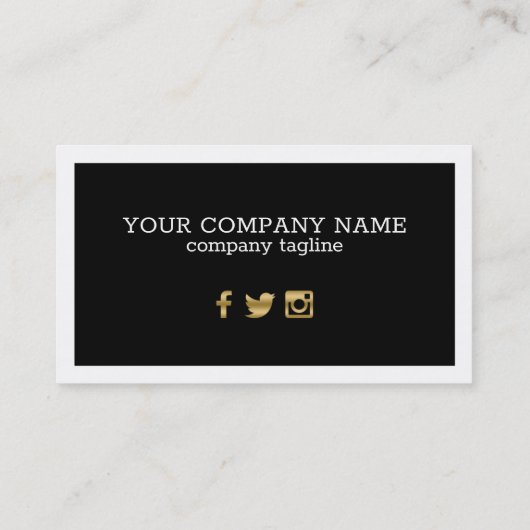 Carte De Visite Formes Noires Et Blanches (Dos)