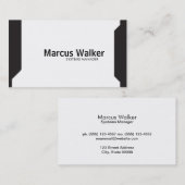 Carte De Visite Formes noires (variation) (Devant / Derrière)