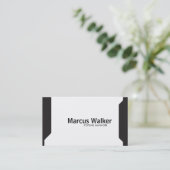 Carte De Visite Formes noires (variation) (Debout devant)