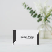 Carte De Visite Formes noires variation 2 (Debout devant)