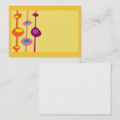 Carte De Visite formes rétro agrumes couleurs bonbons (Devant / Derrière)