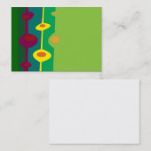 Carte De Visite formes rétro couleurs agrumes (Devant / Derrière)