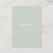 Carte De Visite Formes roses pastel Turquoises Abstraites et moder (Dos)