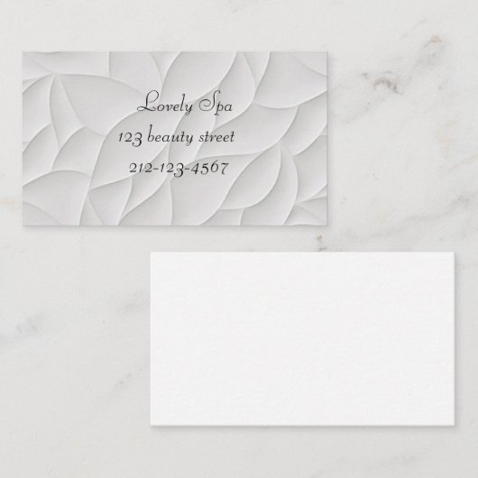 Carte De Visite Formes uniques (Devant / Derrière)