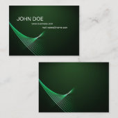 Carte De Visite formez les affaires vertes (Devant / Derrière)