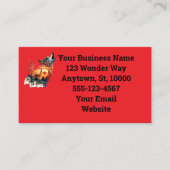 Carte De Visite Formidable soleil couchant Silhouette hurlant Wolf (Devant)