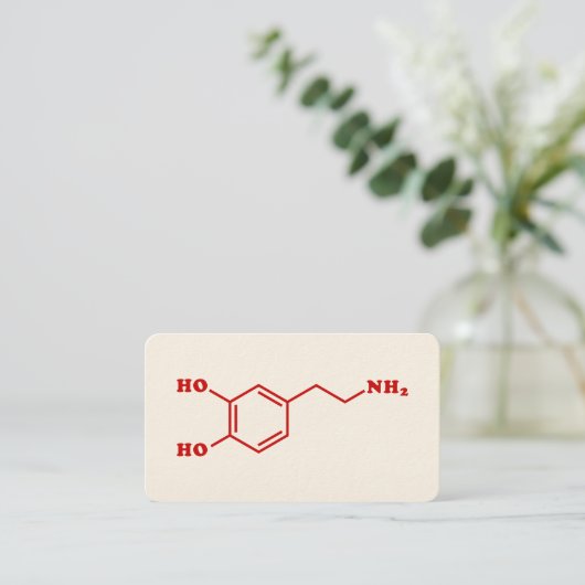 Carte De Visite Formule chimique moléculaire de dopamine (Debout devant)