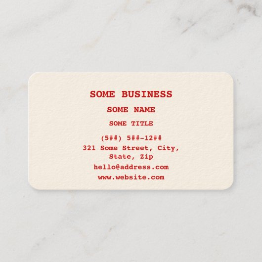 Carte De Visite Formule chimique moléculaire de dopamine (Dos)