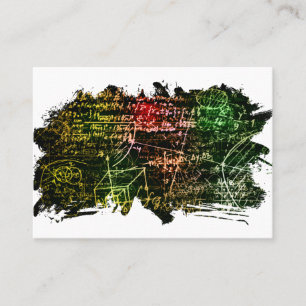 Carte De Visite Formules dans l'espace mathématique