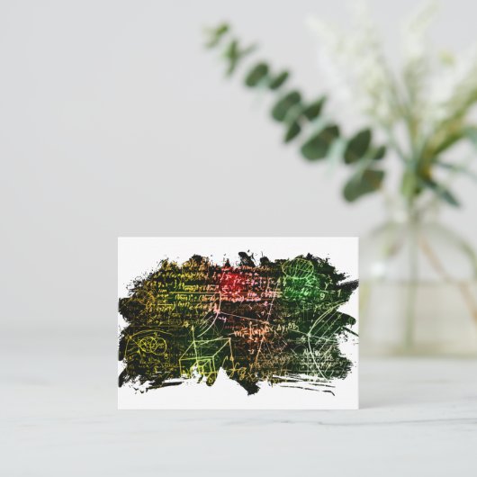 Carte De Visite Formules dans l'espace mathématique (Debout devant)