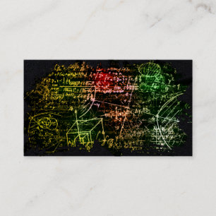 Carte De Visite Formules dans l'espace mathématique