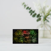 Carte De Visite Formules dans l'espace mathématique (Debout devant)