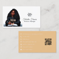 Forte Afro Black Woman Design de leadership