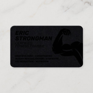 Carte De Visite Forte dresseur masculin de style sombre