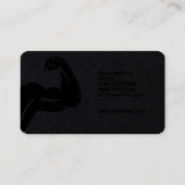 Carte De Visite Forte dresseur masculin de style sombre (Dos)