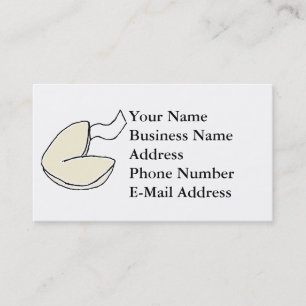 Carte De Visite Fortune Cookie Lucky Chinese Food Cartoon