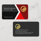 Carte De Visite Forward Moving Arrow To Success CEO (Devant / Derrière)