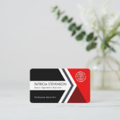 Carte De Visite Forward Moving Arrowhead To Success (Debout devant)