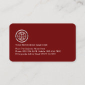 Carte De Visite Forward Moving Arrowhead To Success (Dos)