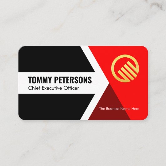 Carte De Visite Forward Moving Arrowhead To Success CEO (Devant)