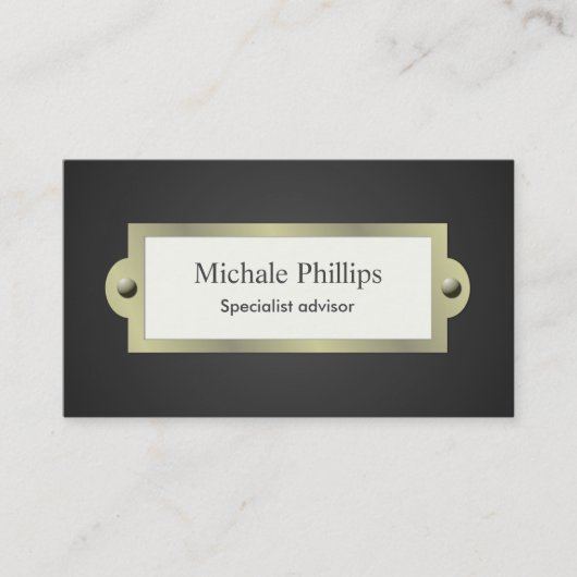 Carte De Visite Fossoyeur morts tanatorio enterrement noir sérieux (Devant)