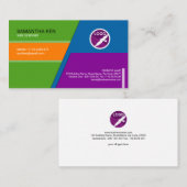 Carte de visite fou de concepteur de Web de (Devant / Derrière)