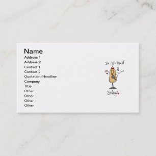 Carte De Visite Fou de T-shirts et Cadeaux de Chant