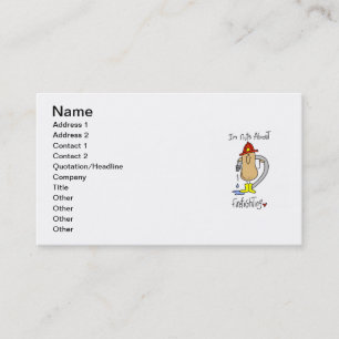 Carte De Visite Fou de T-shirts et Cadeaux de Lutte contre l'Incen
