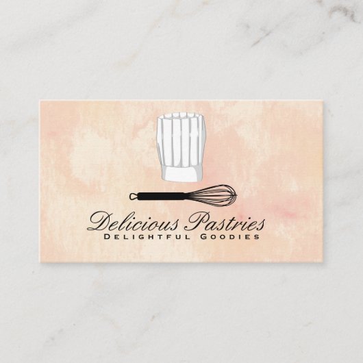 Carte De Visite Fouet et Casquette de Chef (Devant)