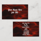 Carte De Visite Fouets rouges (Devant / Derrière)