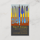 Carte De Visite Fouettez-le chef culinaire de approvisionnement de (Devant)