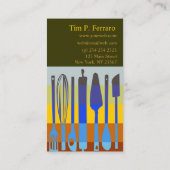 Carte De Visite Fouettez-le chef culinaire de approvisionnement de (Dos)