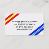 Carte De Visite Four de refroidissement de chauffage a/c de pompe (Dos)