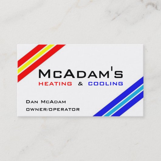 Carte De Visite Four de refroidissement de chauffage a/c de pompe (Devant)