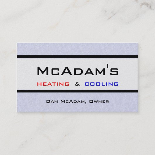 Carte De Visite Four de refroidissement de chauffage a/c Platnum (Devant)