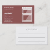 Carte De Visite Four de restauration/réparation, service et vente (Devant / Derrière)