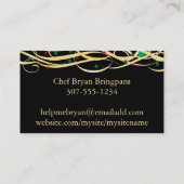 Carte De Visite fourche de tomate collé spaghetti traiteur b, Lush (Dos)