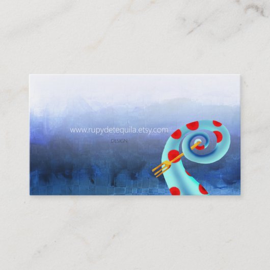 Carte De Visite FOURCHE Pieuvre Rupydetequila 2013 (Devant)