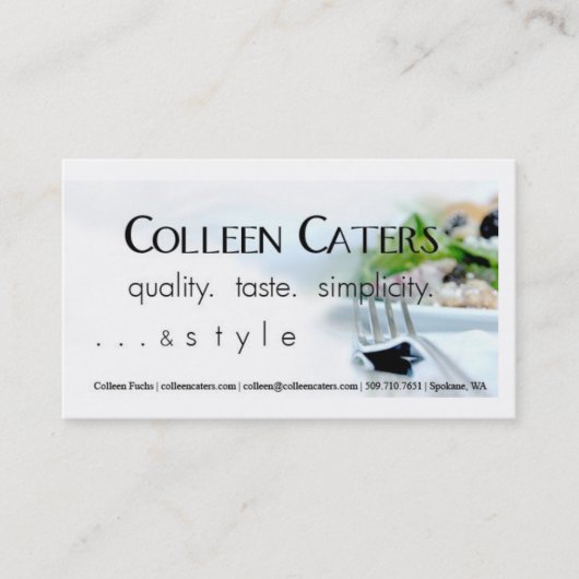 Carte De Visite fourchette (Devant)