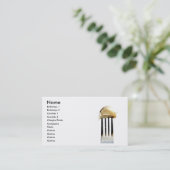 Carte De Visite Fourchette avec ail (Debout devant)