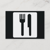 Carte De Visite Fourchette et couteau - potelés (Dos)