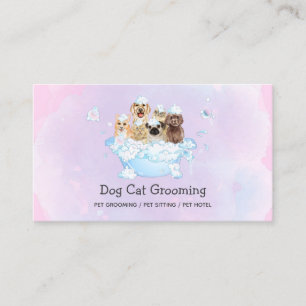 Carte De Visite Fourgon de lavage de chiens mobile